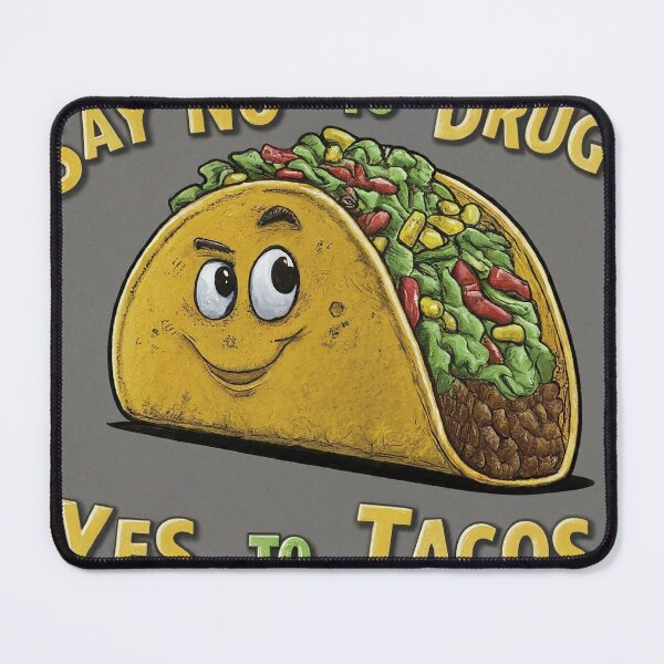 Item preview, Vintage Say No To Drugs Yes To Tacos Retro Foods designed and sold by Ruby River.