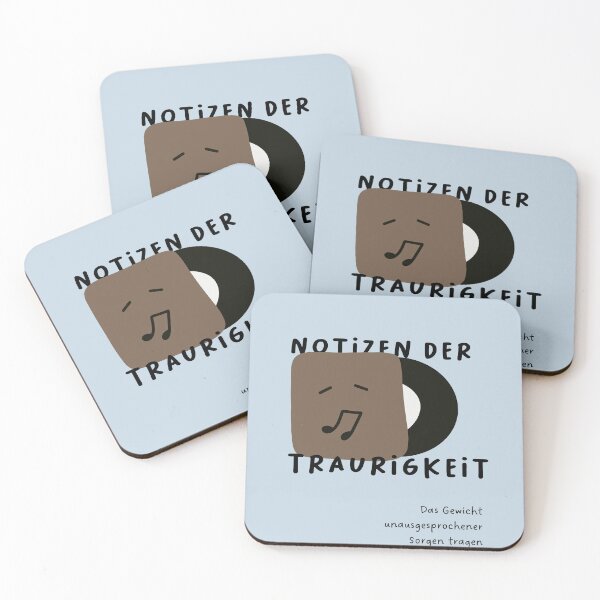 Artikelvorschau, Traurnoten – Die letzte unausgesprochene Trauer tragen | Musikalische CD-Illustration entworfen und verkauft von RM-Journey.