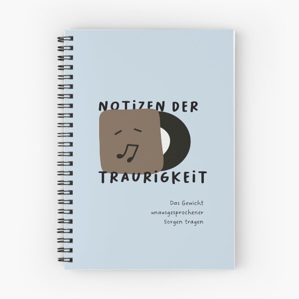 Artikelvorschau, Traurnoten – Die letzte unausgesprochene Trauer tragen | Musikalische CD-Illustration entworfen und verkauft von RM-Journey.