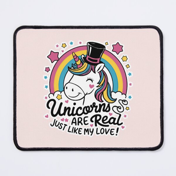 Item preview, ''Unicorns Are Real Just Like My Love!'' Pride LGBTQ Pride parade Cute T-Shirt designed and sold by Witty Shirts.