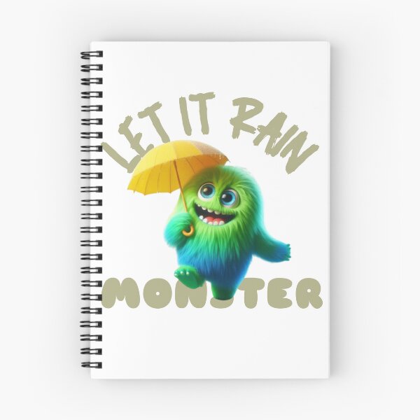 Item preview, Light Green Ombre Cute Furry Monster Singing in the Rain designed and sold by EmeraldCauldren.