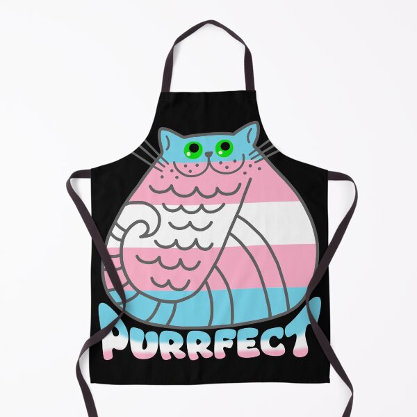 Item preview, Trans flag cat pride month purrfect designed and sold by 1DaisyChainLane.