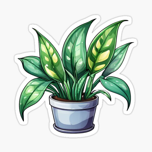 Item preview, Snake Plant Sticker - Mother in Law's Tongue Sticker designed and sold by MotifDesignsAus.