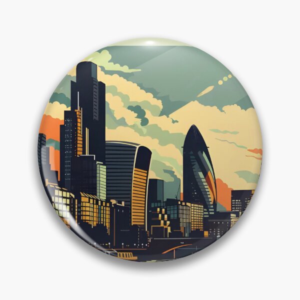 Item preview, Retro London Cityscape 2 designed and sold by CosyNess.