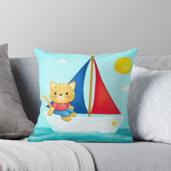 Item preview, Cat on Sailboat designed and sold by julianamotzko.