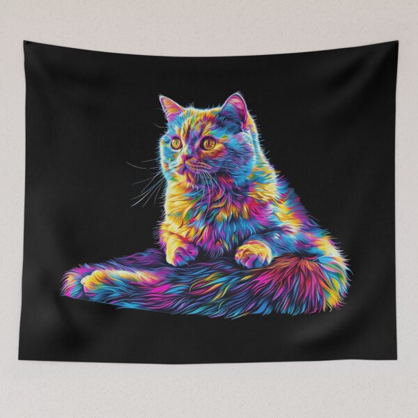 Item preview, Psychedelic Cat designed and sold by SmallOwlDesign.