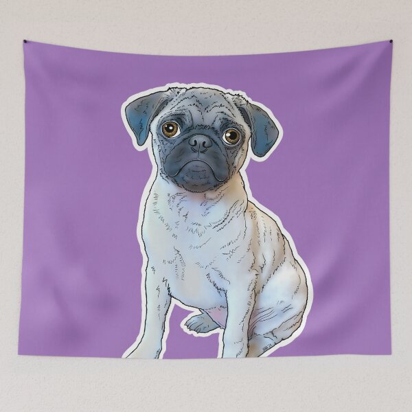Item preview, Adorable Pug Puppy designed and sold by FivePugs.