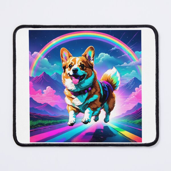Item preview, Corgi Rainbow, Rainbows and Corgi designed and sold by RetroThreadedTs.