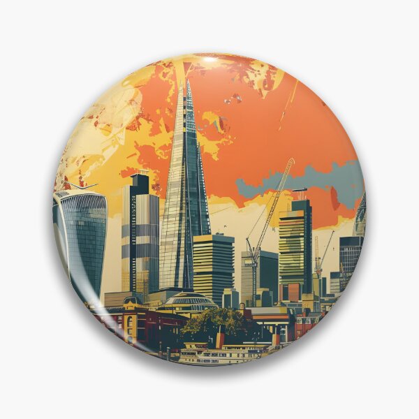 Item preview, Retro London Cityscape 3 designed and sold by CosyNess.
