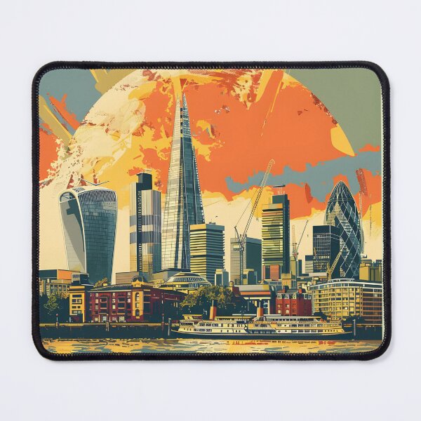 Item preview, Retro London Cityscape 3 designed and sold by CosyNess.