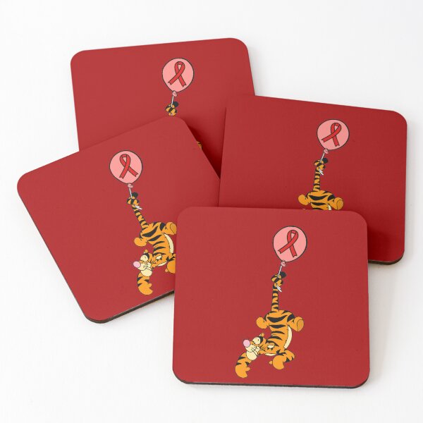 Item preview, Tiger Hanging From an Awareness Ribbon Balloon (Red) designed and sold by CaitlynConnor.