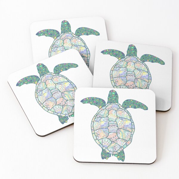 Item preview, Rainbow Zentangle Turtle designed and sold by Leah Haas.