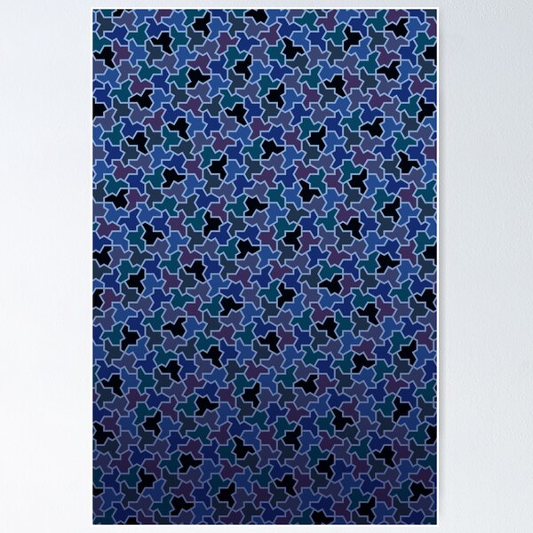 Item preview, NIGHT OCEAN – einstein tile pattern designed and sold by BrownWoodRobot.