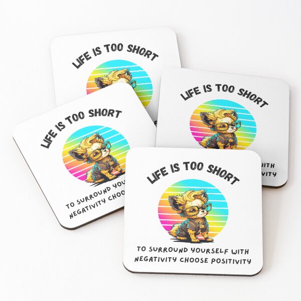 Item preview, Lovely puppy Shih Tzu Glasses Rainbow Life is too short designed and sold by IssaraStudio.
