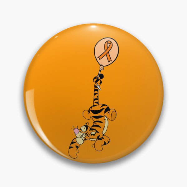 Item preview, Tiger Hanging From an Awareness Ribbon Balloon (Orange) designed and sold by CaitlynConnor.