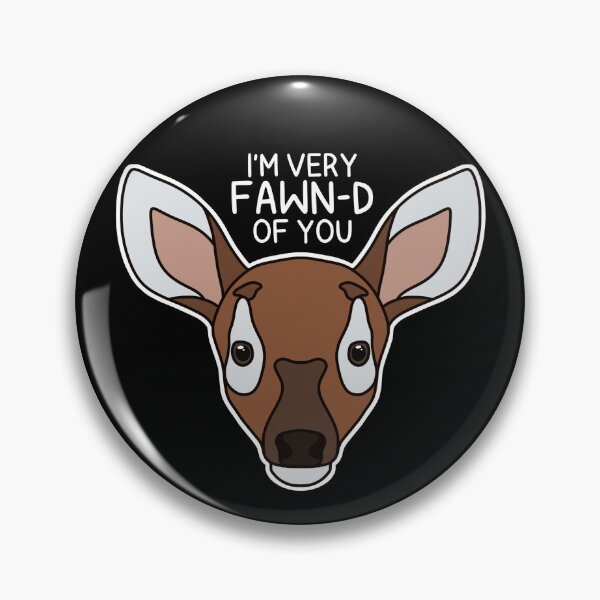 Item preview, (Version for DARK COLORED Items) I’M VERY FAWN-D OF YOU (White-tailed Deer Fawn) designed and sold by chicorycreative.