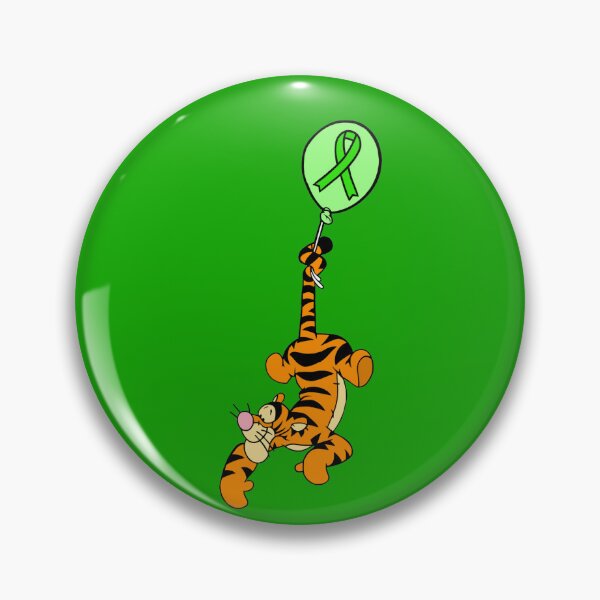 Item preview, Tiger Hanging From an Awareness Ribbon Balloon (Green) designed and sold by CaitlynConnor.