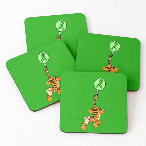 Item preview, Tiger Hanging From an Awareness Ribbon Balloon (Green) designed and sold by CaitlynConnor.