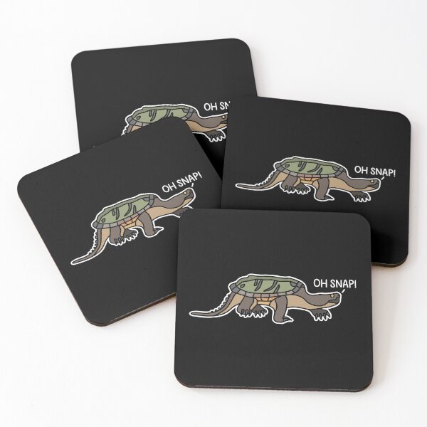 Item preview, (Version for DARK COLORED Items) OH SNAP (Common Snapping Turtle) designed and sold by chicorycreative.