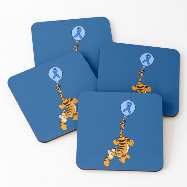 Item preview, Tiger Hanging From an Awareness Ribbon Balloon (Blue) designed and sold by CaitlynConnor.