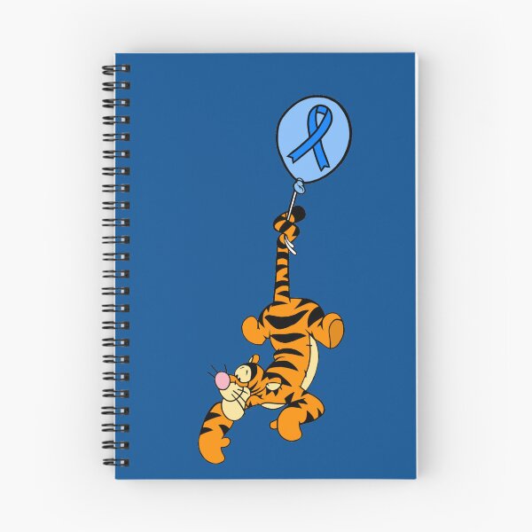Item preview, Tiger Hanging From an Awareness Ribbon Balloon (Blue) designed and sold by CaitlynConnor.