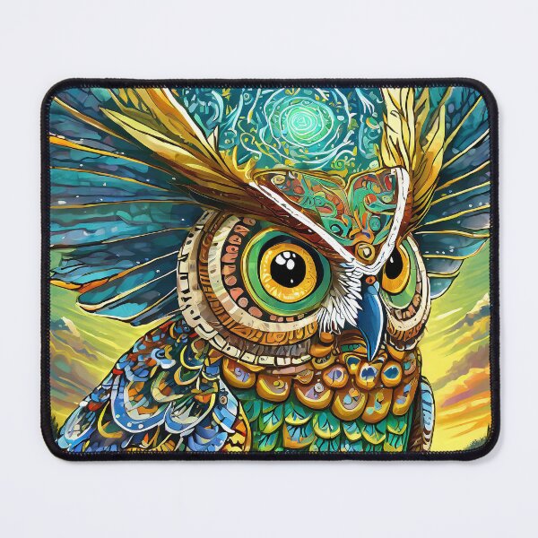 Item preview, Owl Eats a Mouse That Ate a Magic Mushroom and Sees the Totality of the Universe designed and sold by Michael Cotto.