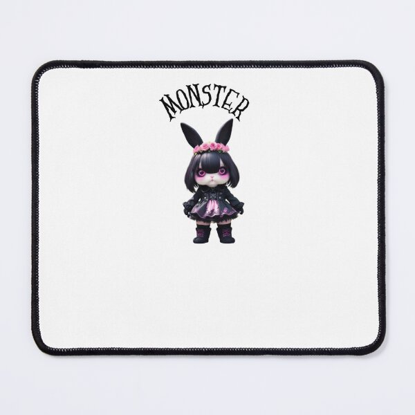 Item preview, Goth Girl Bunny Monster with a touch of Pink designed and sold by EmeraldCauldren.