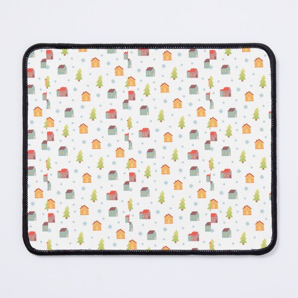 Item preview, Winter Wonderland: Houses and Trees Seamless Pattern" designed and sold by hjian8219.