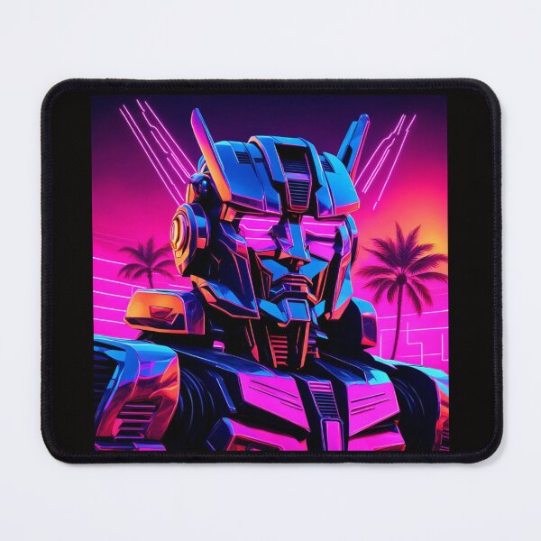 Item preview, Optimus Prime retro wave, colorful transformer designed and sold by RetroThreadedTs.