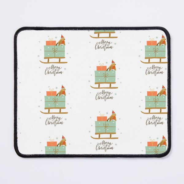 Item preview, Winter Greetings: Bullfinch, Gift, and Sled Card" designed and sold by hjian8219.