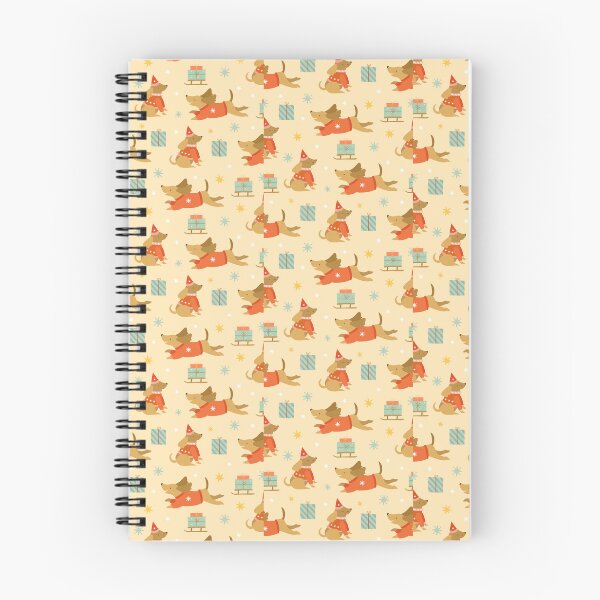 Item preview, "Festive Dachshunds: Christmas Seamless Pattern" designed and sold by hjian8219.