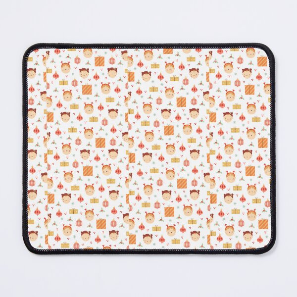 Item preview, "Festive Faces: Cute Children's Christmas Pattern" designed and sold by hjian8219.