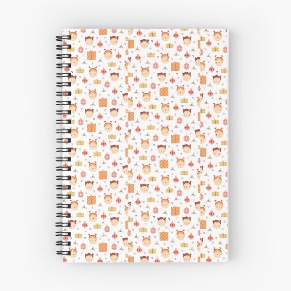 Item preview, "Festive Faces: Cute Children's Christmas Pattern" designed and sold by hjian8219.