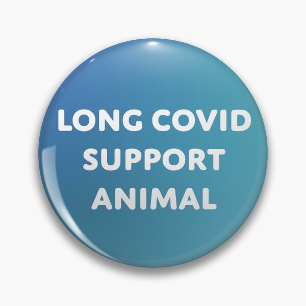 Item preview, Long COVID Support Animal (gradient background) designed and sold by sarahwlongcovid.