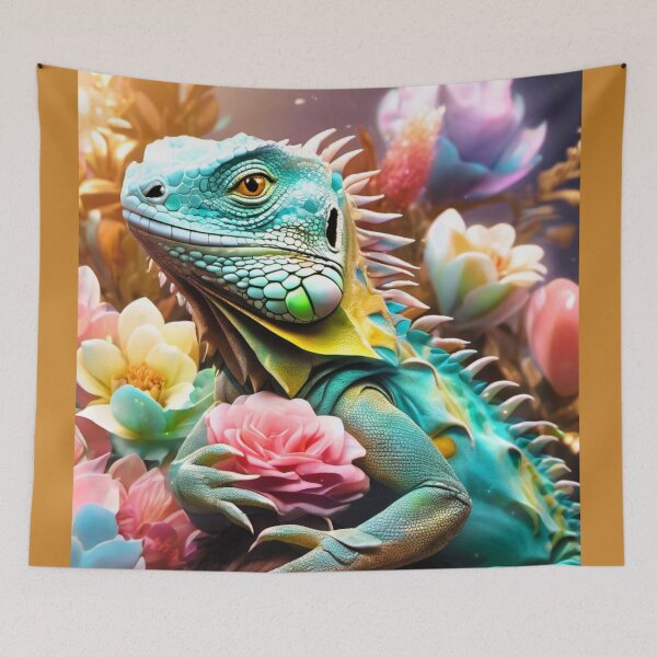 Item preview, green iguana, monitor surroundings designed and sold by janjacbu.