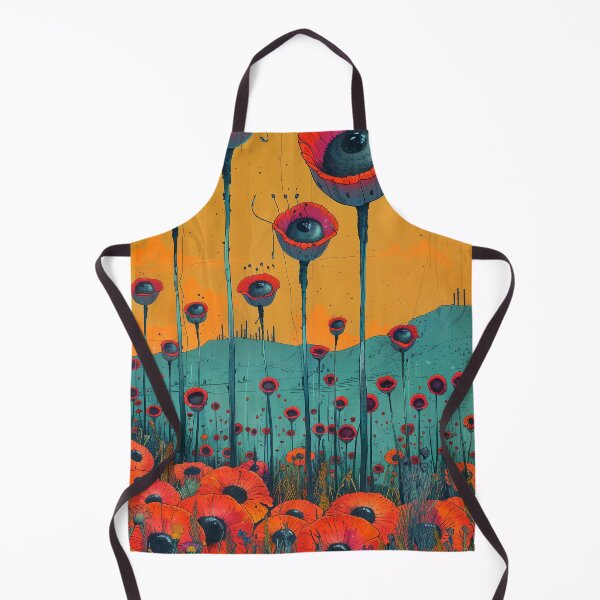 Item preview, Poppy field stares back at the sky designed and sold by Rebelka.