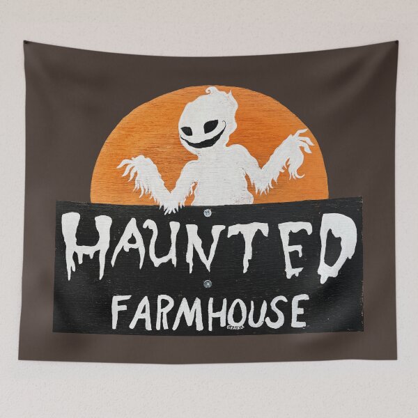 Item preview, The Haunted Farmhouse designed and sold by JanGrackle.