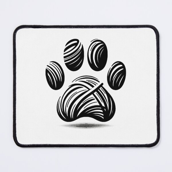 Item preview, Black and White Cat Paw designed and sold by SparkleShack.