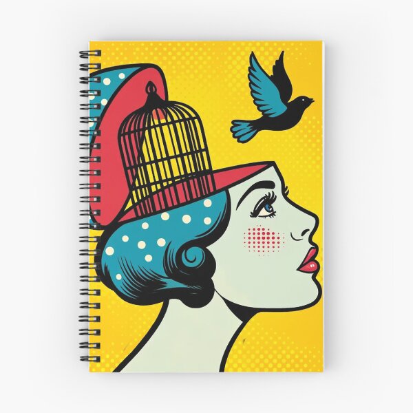 Item preview, Pop Art Freedom - Woman with Birdcage designed and sold by Simplystik.