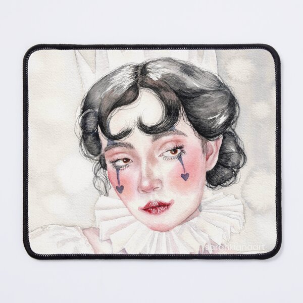 Item preview, 'same face different day' - watercolour painting, clown art  designed and sold by sarahkianaart.