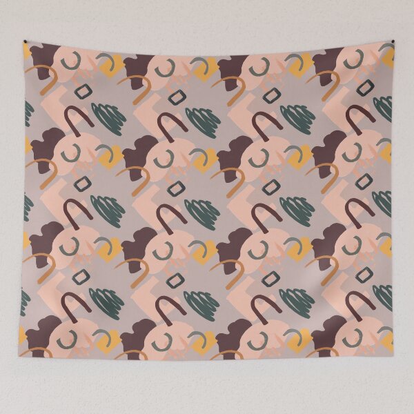 Item preview, Abstract Face Pink Hues designed and sold by WildAliceArt.