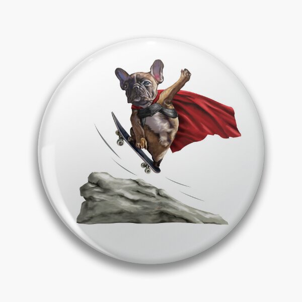 Item preview, "Heroic Dog Skater Leap" designed and sold by RhonDesign.