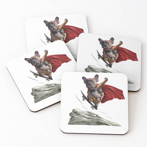Item preview, "Heroic Dog Skater Leap" designed and sold by RhonDesign.