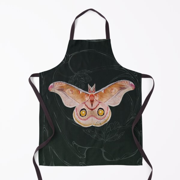 Item preview, Nocturnal Nectar - Orange Moth Butterfly with Whimsical Flowers designed and sold by emma.designs.