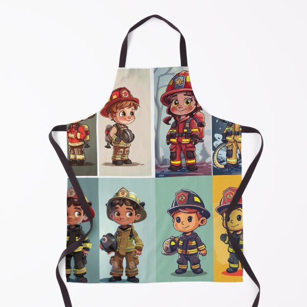 Item preview, a cute cartoon firefighter designed and sold by IrmamKincer.