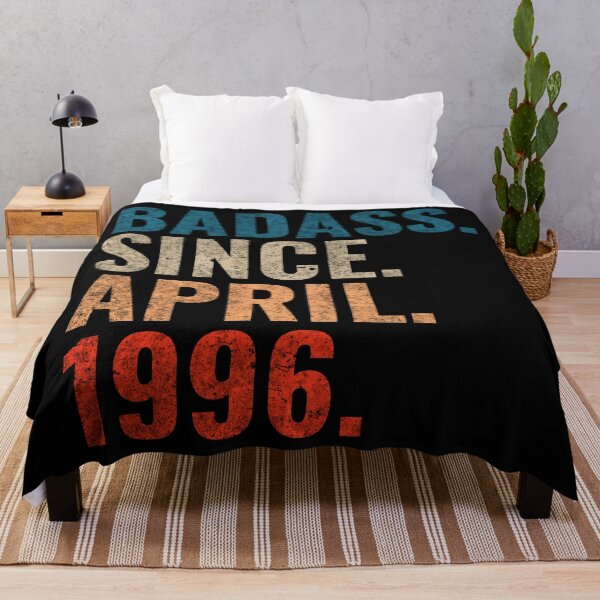 Item preview, Badass since April 1996 Vintage 1996 April birthday gift designed and sold by Teelogic.