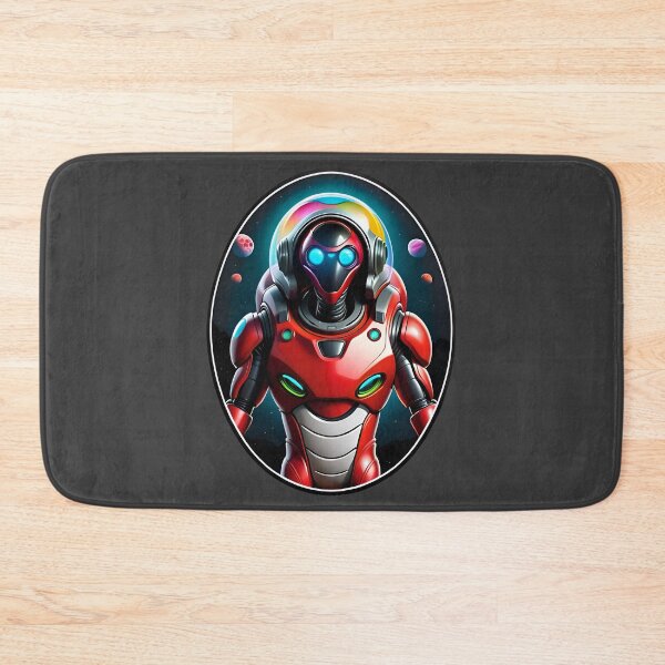 Item preview, Red Alien Humanoid Robot designed and sold by TheArtOfPat.