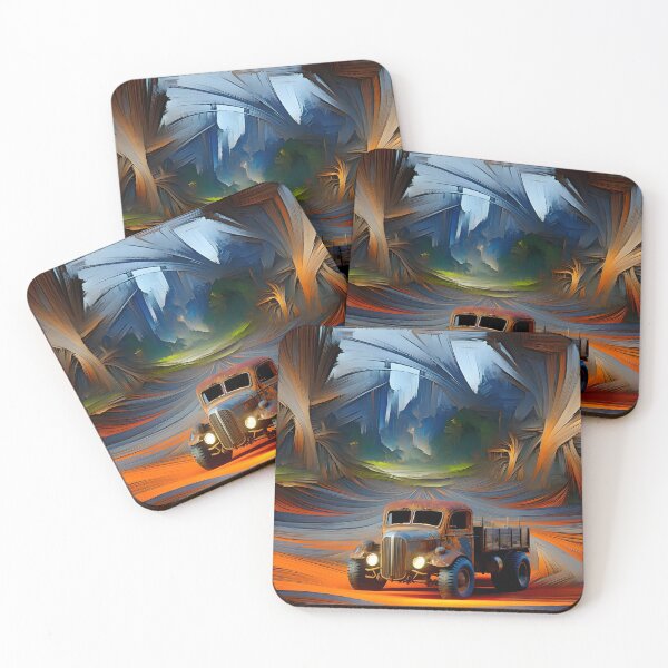 Item preview, Truck on multicolored background designed and sold by Marcu Ioachim.