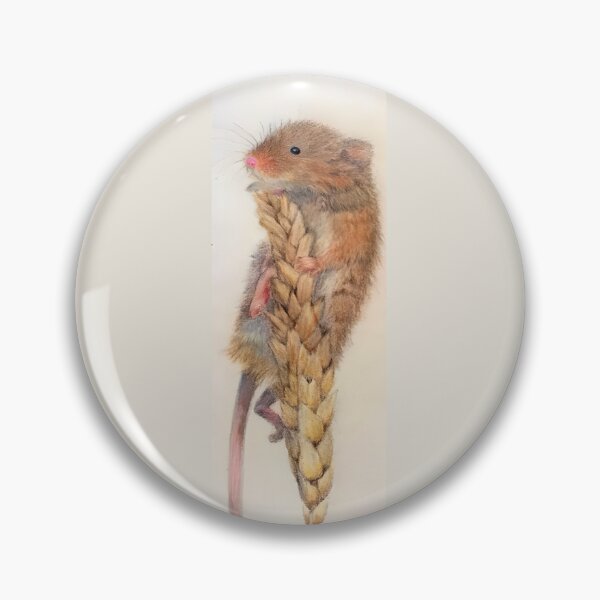 Item preview, Field mouse on wheat stalk designed and sold by NathBros.