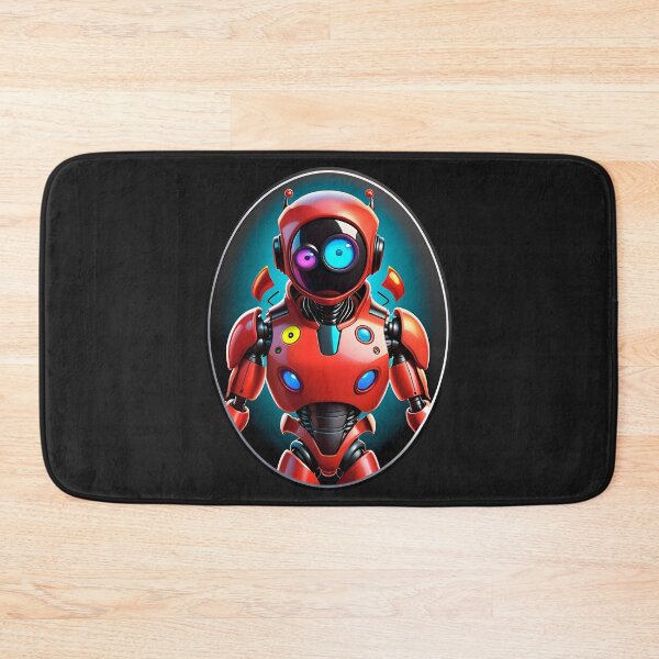 Item preview, Red Alien Humanoid Robot designed and sold by TheArtOfPat.